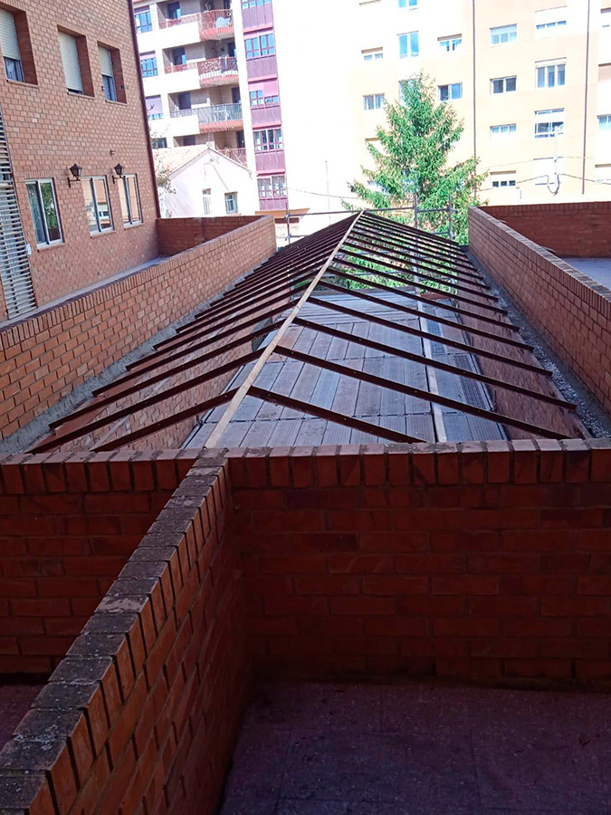claraboyas de cristal ejemplo de fotos en tejado y exterior